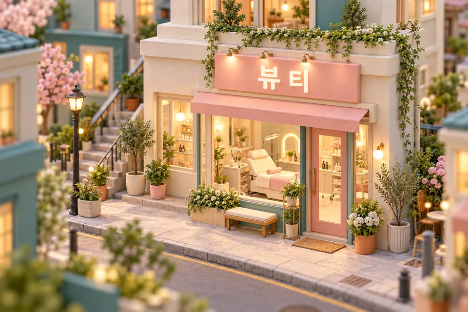 뷰티 분야 연출 그림
