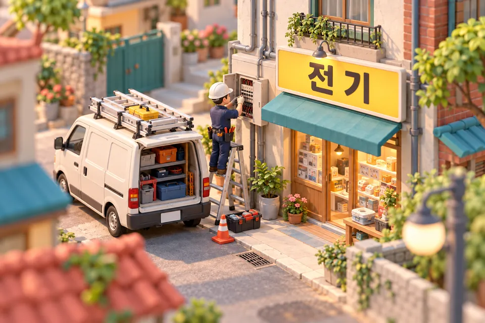 전기 분야 연출 그림