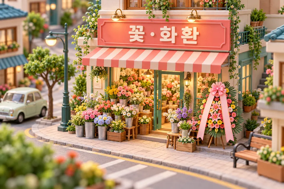 꽃·화환 분야 연출 그림